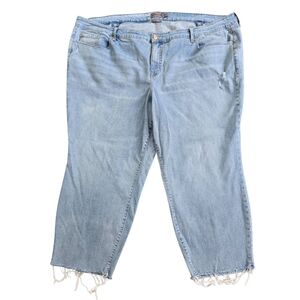 Torrid Crop Boyfriend Vintage Stretch Jeans Women's Plus Size 28